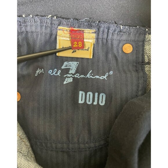 7 For All Mankind DOJO Maternity Crop Jeans Stretch Embroidered Back Pockets - Picture 6 of 7